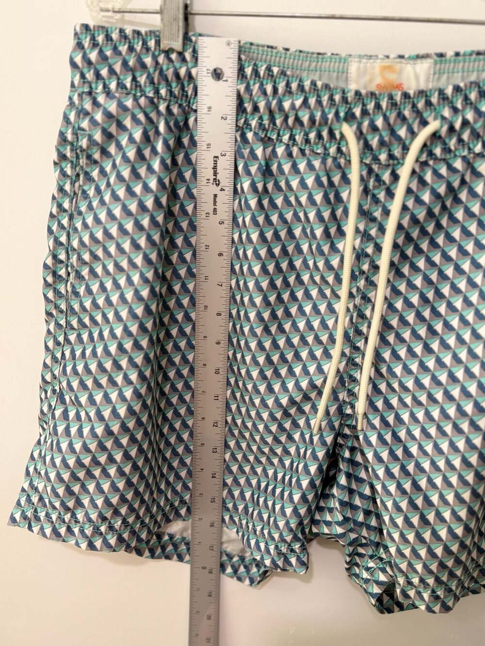 SWIMS Geometric Print Drawstring Swim Trunks Extra Large - Picture 6 of 7